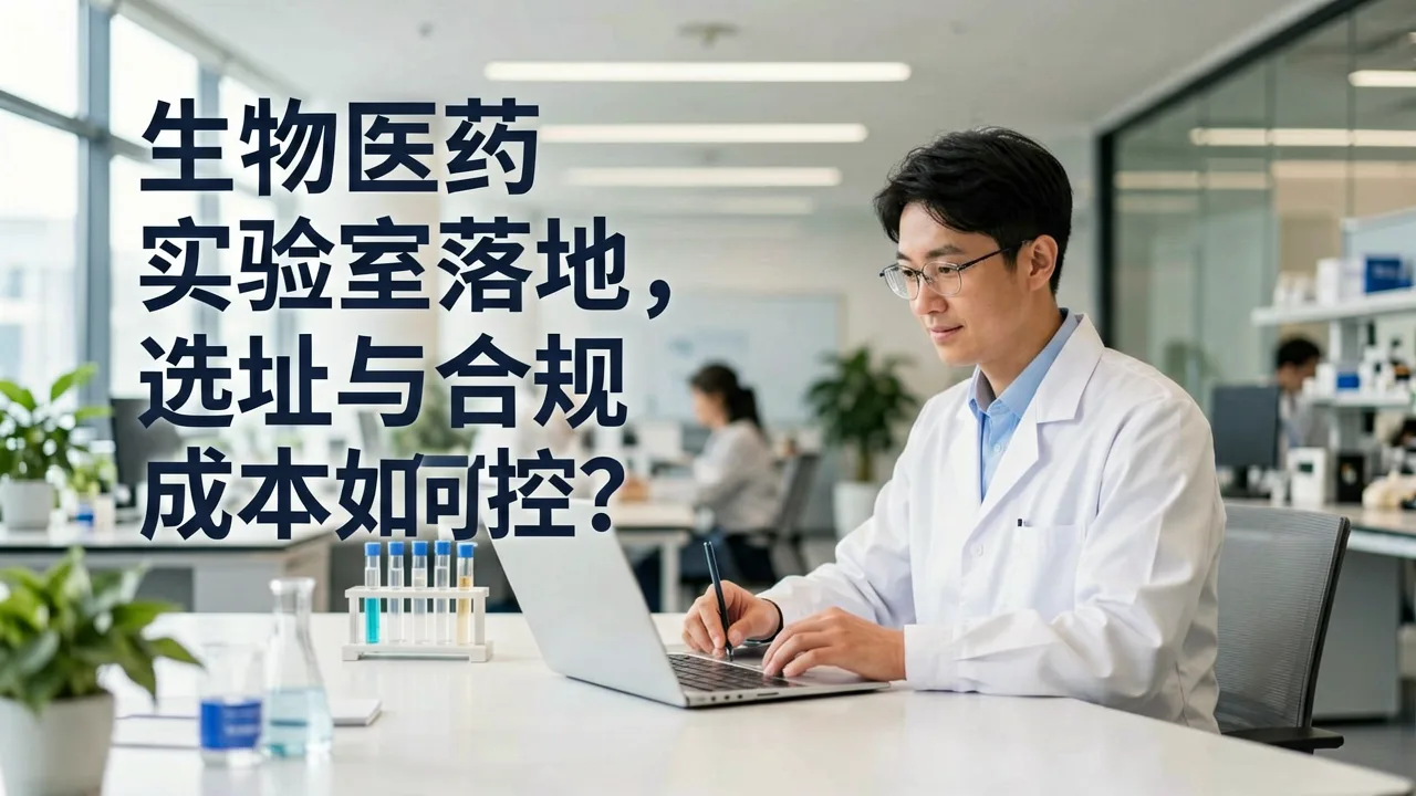生物医药实验室落地，选址与合规成本如何控？